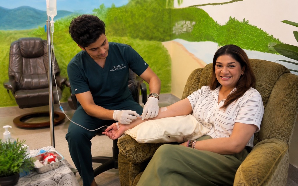 IV nutritional therapy treatment at Dr. Bali's Bliss