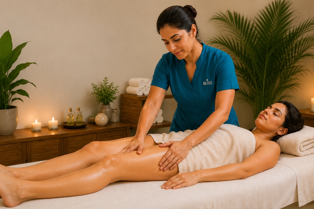 Lymphatic drainage massage at Dr. Bali's Bliss