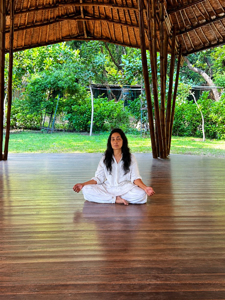 Yoga and meditation session at Dr. Bali's Bliss